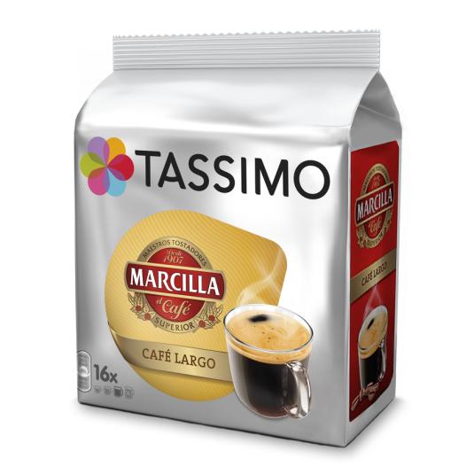 CAPSULAS DE CAFE MARCILLA LARGO, 132GR TASSIMO