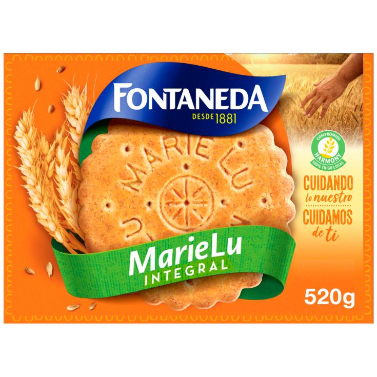 GALLETAS INTEGRALES MARIELU, 520G FONTANEDA