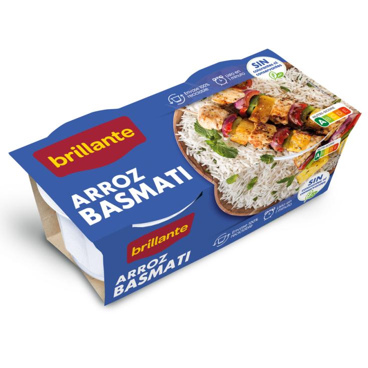 ARROZ BASMATI COCIDO, 2X125GR BRILLANTE