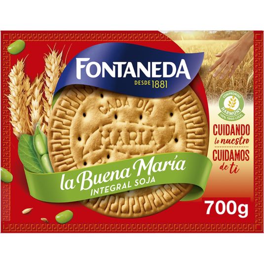 GALLETAS MARIA INTEGRAL SOJA, 700G FONTANEDA