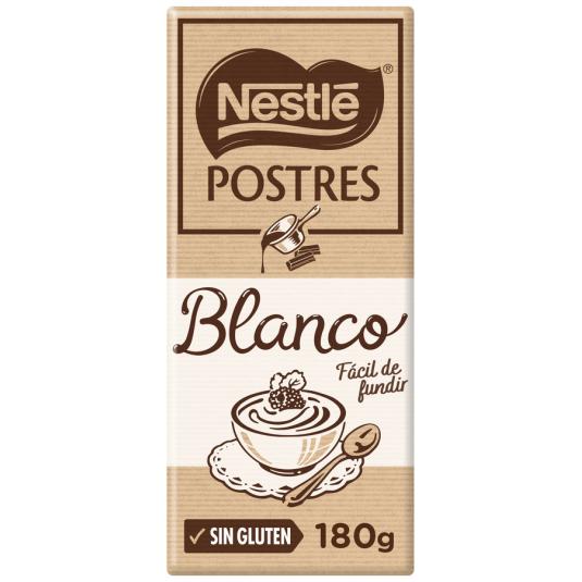 CHOCOLATE BLANCO POSTRES, 180GR NESTLE