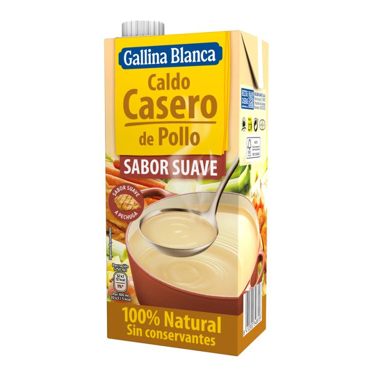 CALDO CASERO SUAVE DE POLLO, 1L GALLINA BLANCA