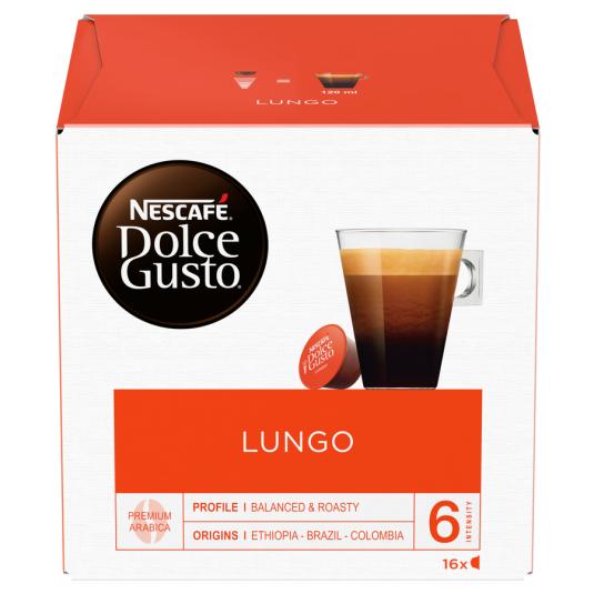 CAPSULAS DE CAFE LUNGO, 16 CAPSULAS DOLCE GUSTO