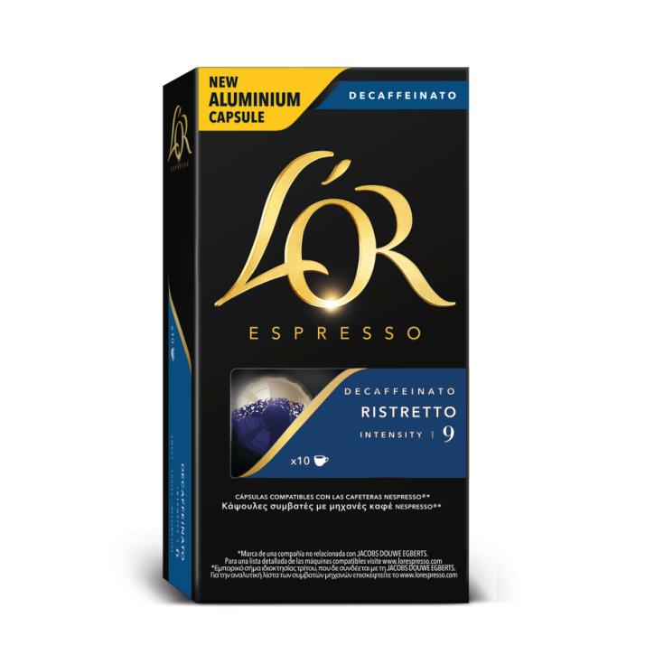 CAPSULAS DE CAFE RISTRETTO DESCAF, 10CAP L'OR