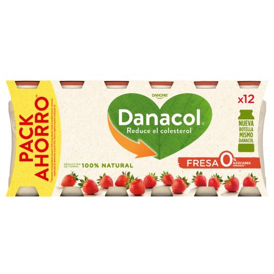 DANACOL DE FRESA, 12X100GR DANONE