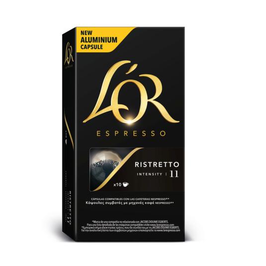 CAPSULAS DE CAFE RISTRETTO, 10 CAPS L'OR