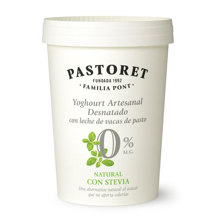 YOGUR NATURAL 0% STEVIA, 500G PASTORET