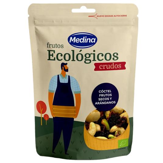 COCKTAIL FRUTOS SECOS Y ARANDANOS ECO, 100GR MEDINA