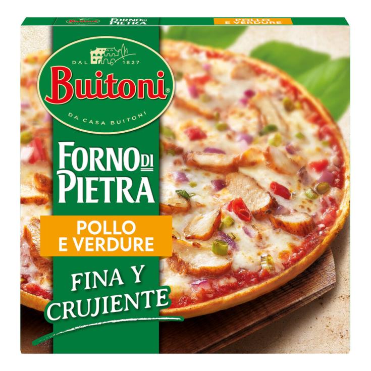 PIZZA FORNO DE PIETRA POLLO ,340G BUITONI