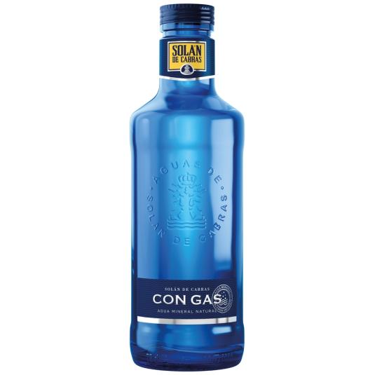 AGUA MINERAL CON GAS , 75CL SOLAN DE CABRAS 