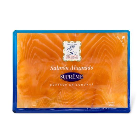 SALMON AHUMADO ,250G DOMINGUEZ