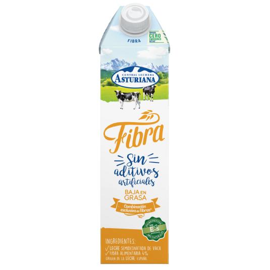 LECHE CON FIBRA, 1L ASTURIANA