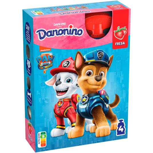 DANONINO FRESA PARA LLEVAR, 4X70GR DANONE