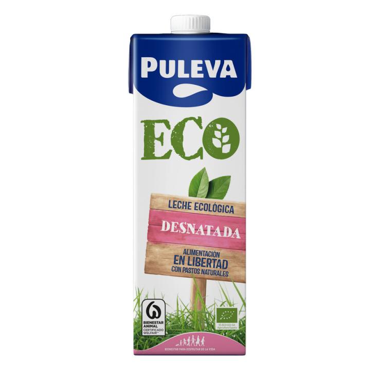 LECHE DESNATADA ECOLOGICA, 1L PULEVA