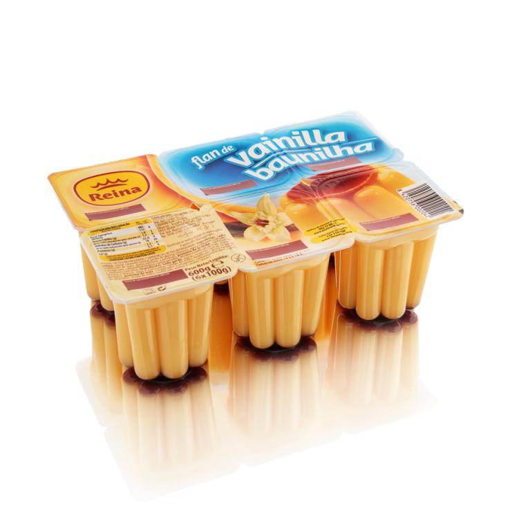 FLAN DE VAINILLA P6X100G , 600G REINA