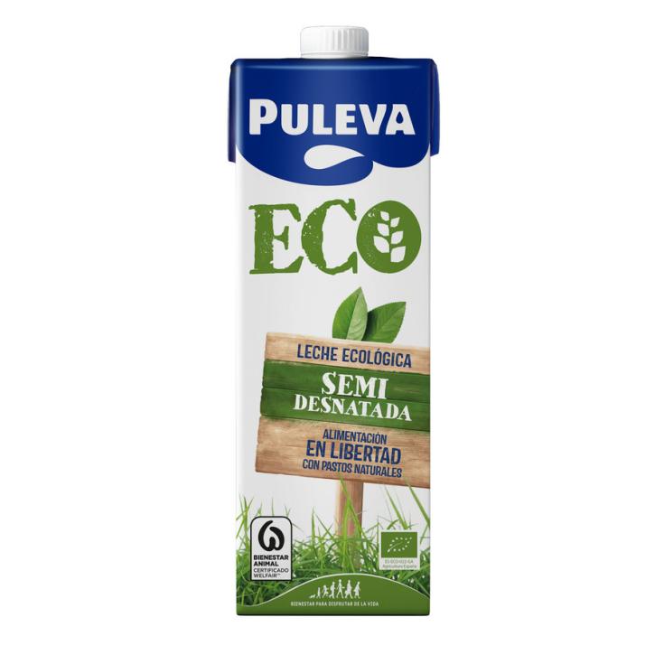 LECHE SEMIDESNATADA ECOLOGICA, 1L PULEVA