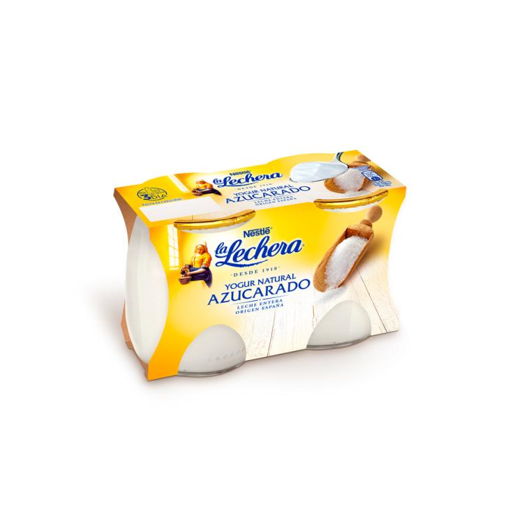 YOGUR NATURAL AZUCARADO PACK 2 , 250G LA LECHERA