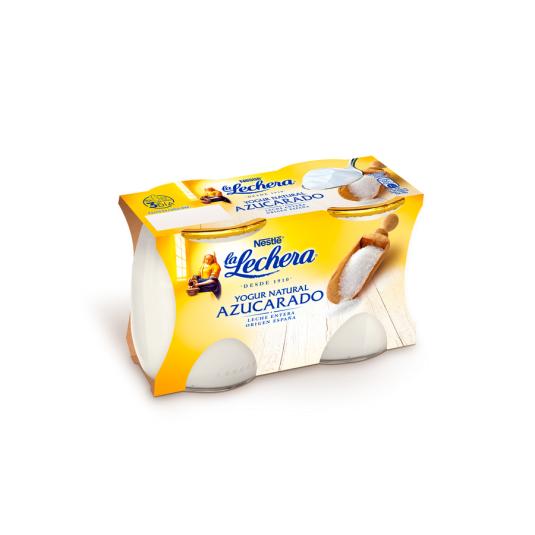 YOGUR NATURAL AZUCARADO PACK 2 , 250G LA LECHERA