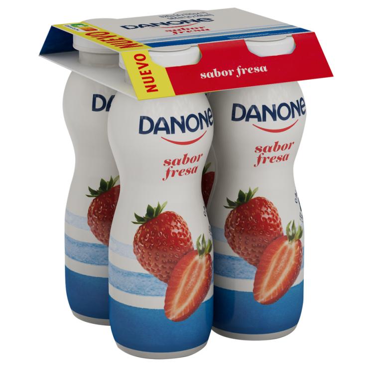 YOGUR BEBER FRESA, 4X155G DANONE