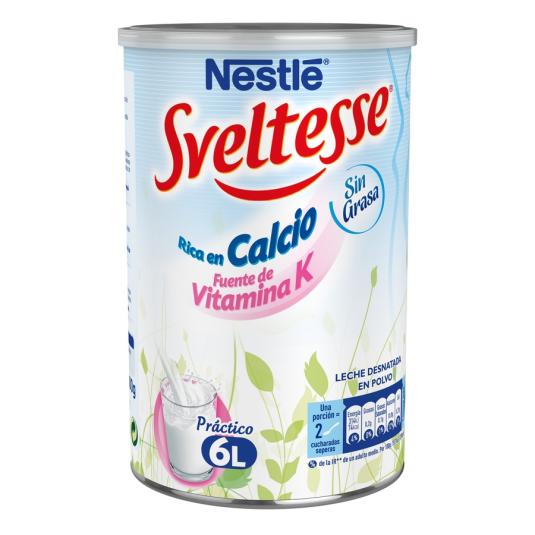 LECHE DESNATADA EN POLVO, 600GR SVELTESSE