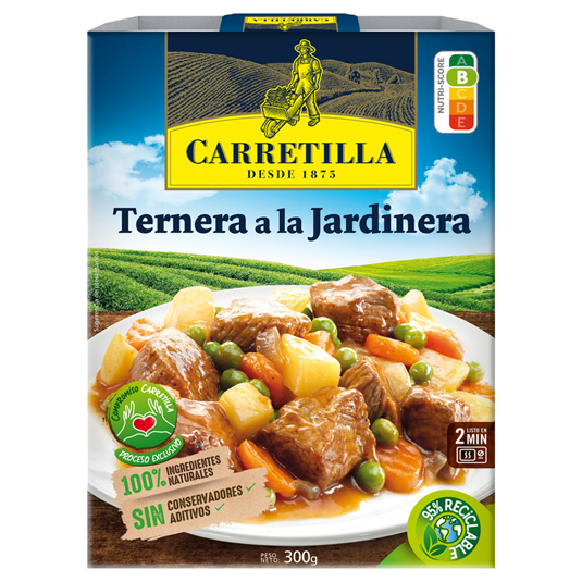 TERNERA Y JARDINERA, 275G CARRETILLA