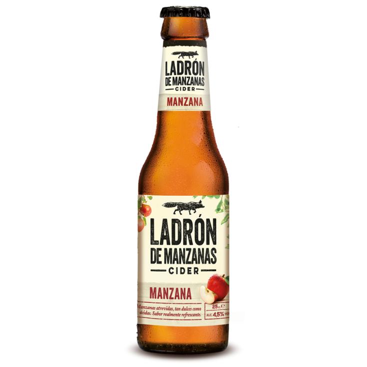 SIDRA BOTELLA, 250ML LADRON DE MANZANAS