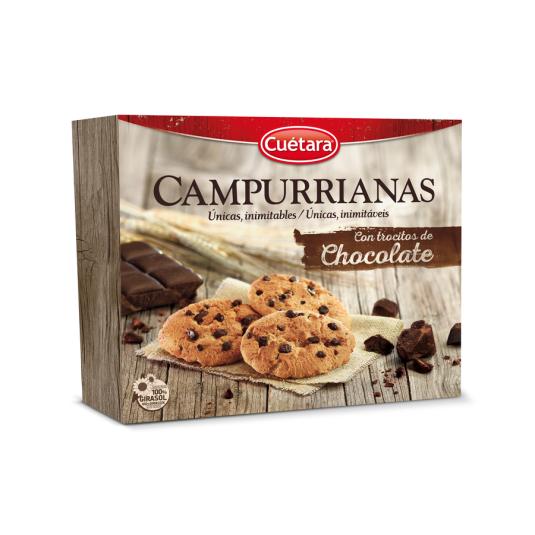 GALLETAS CAMPURRIANAS CHOCOLATE, 350GR CUETARA