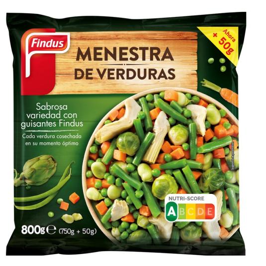 MENESTRA VERDURAS , 800 G FINDUS 