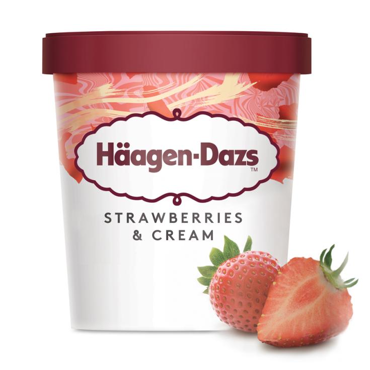 HELADO DE FRESA, 460ML HäAGEN-DAZS