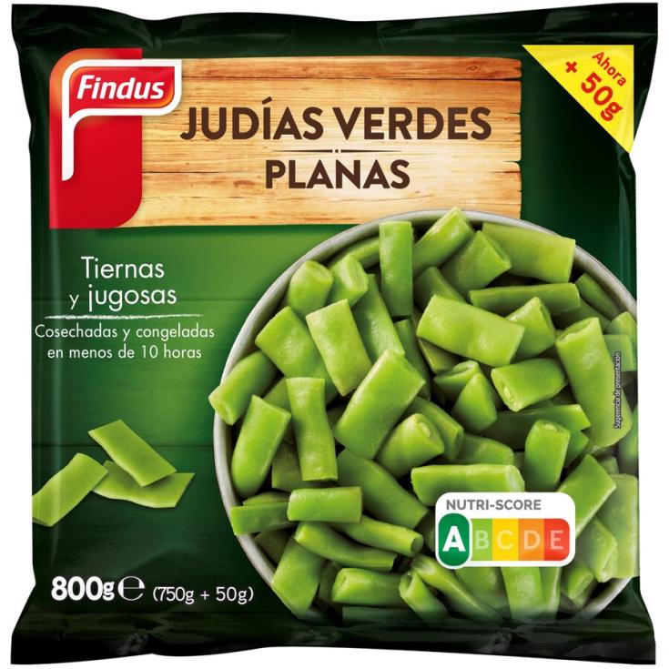 JUDIAS VERDES PLANAS , 800G FINDUS 