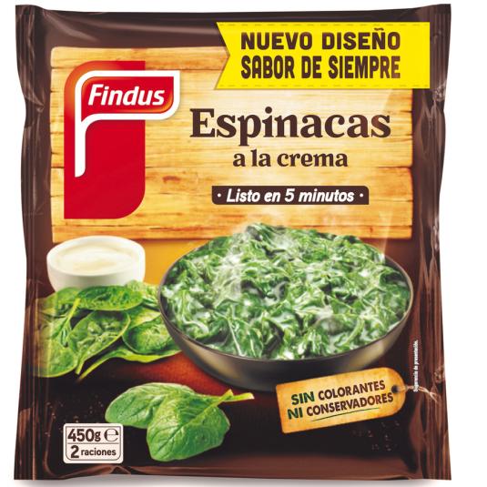 ESPINACAS A LA CREMA FINDUS 