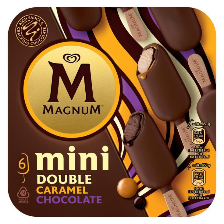 MINI DOBLE CHOCOLATE-CARAMEL, 6UNID MAGNUM