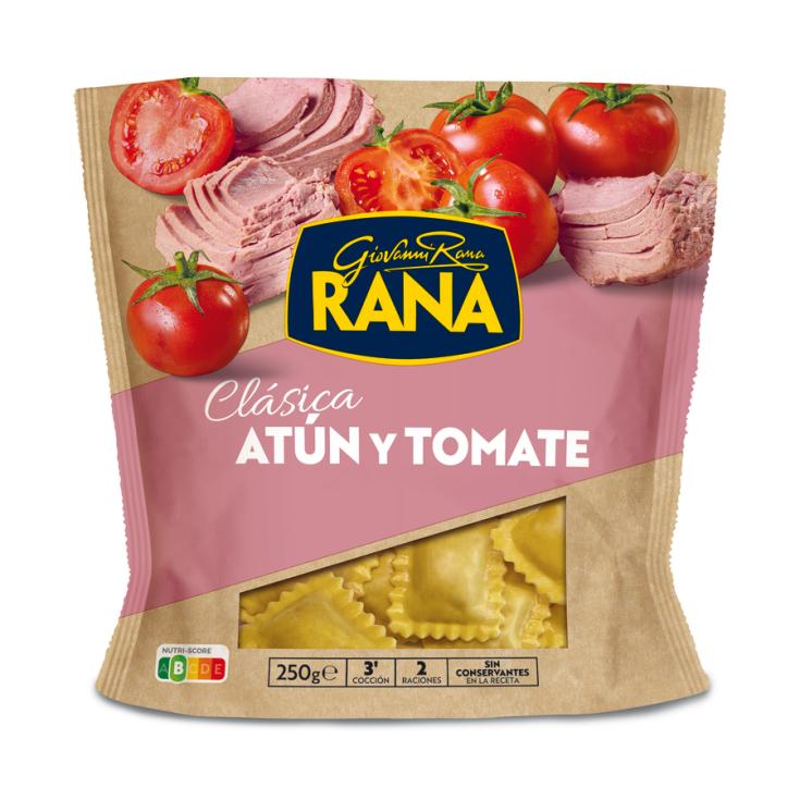 RAVIOLI RELLENO ATUN Y TOMATE, 250G RANA