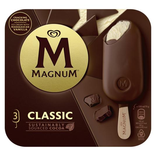 HELADO CLASICO, 3X110ML MAGNUM