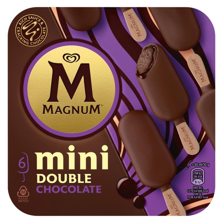 HELADO MINI DOUBLE CHOCOLATE,6X48ML MAGNUM