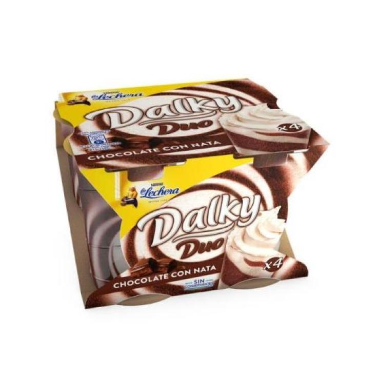 COPA DALKY DUO CHOCOLATE, 4X100GR LA LECHERA